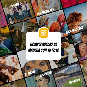 Rompecabezas RECTANGULAR de madera | Personalizado