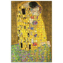 Cargar imagen en el visor de la galería, &quot;El Beso&quot; Rompecabezas de Madera: Obra de Gustav Klimt