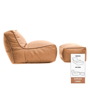 Juego de Puff con taburete "LOUNGE POD"