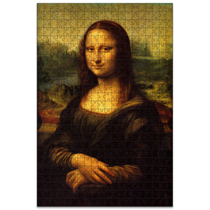 "La Mona Lisa" Rompecabezas de Madera: Obra de Leonardo Da Vinci