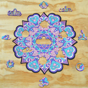 MANDALA Rompecabezas de Madera "CALMA" *Edición Piezas Especiales*