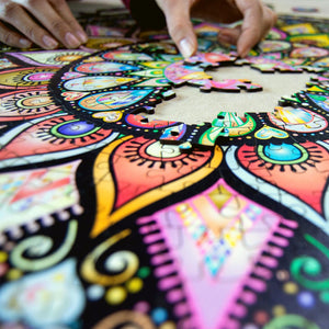 MANDALA Rompecabezas de Madera "Matryoshka"