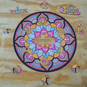 MANDALA Rompecabezas de Madera "RELAX" *Edición Piezas Especiales*