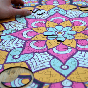 MANDALA Rompecabezas de Madera "RELAX" *Edición Piezas Especiales*