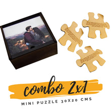 Cargar imagen en el visor de la galería, Mini Rompecabezas en Madera PERSONALIZADO *COMBO 2x1*