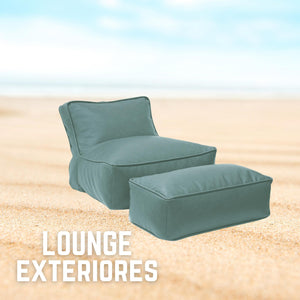 Mobiliario Puff para exterior - LOUNGE CON TABURETE