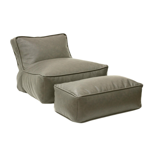 Mobiliario Puff para exterior - LOUNGE CON TABURETE